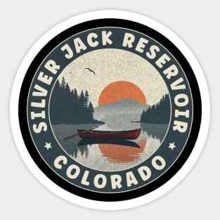 Silver Jack Reservoir Colorado Sunset Sticker